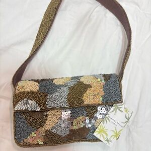 NWT America & Beyond Beaded Shoulder Bag